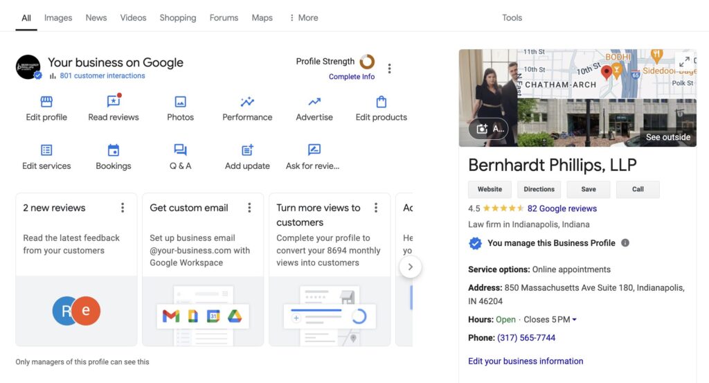 Google Business Profile for Lawyers