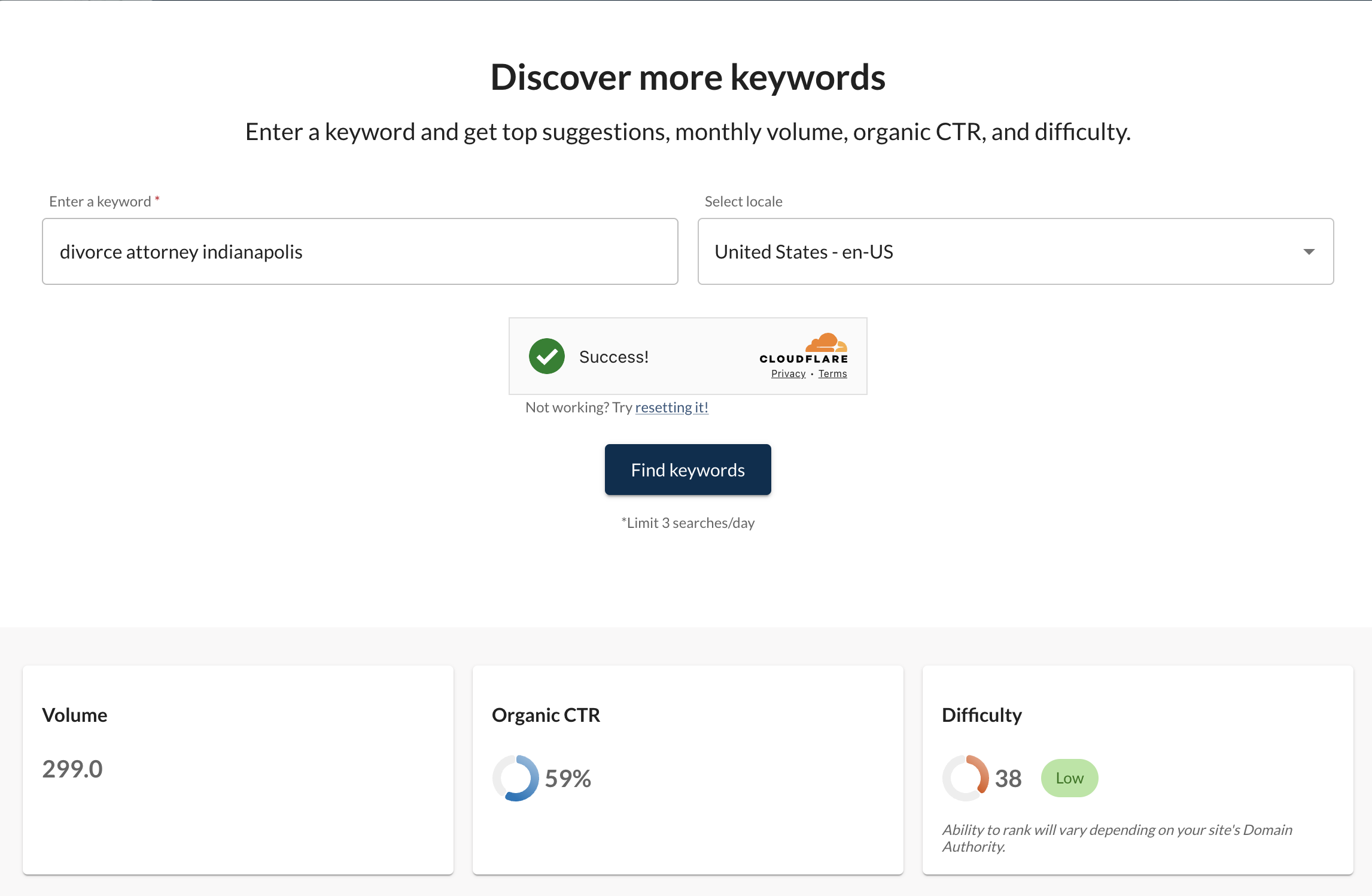 Moz Local keyword research