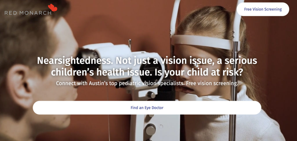 Optometrist Landing Page