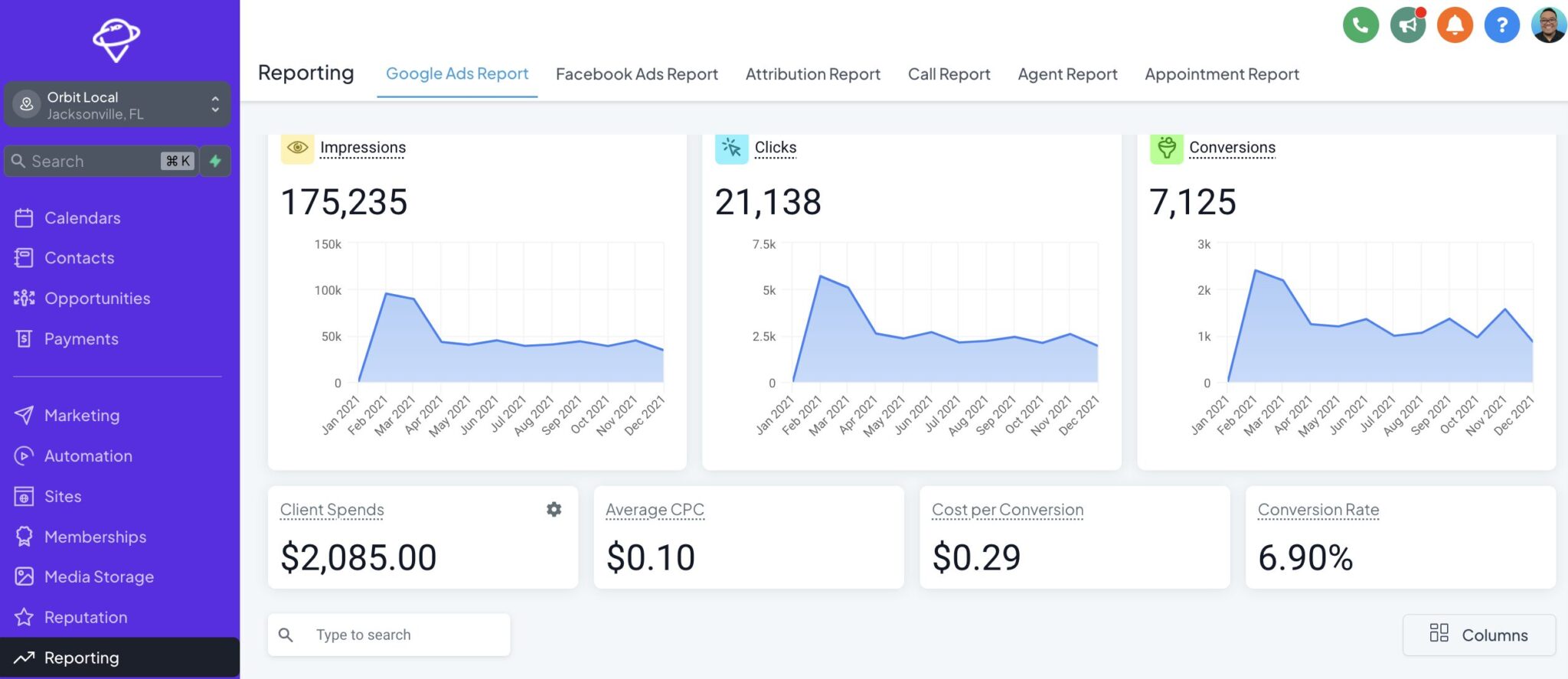 Orbit Local CRM